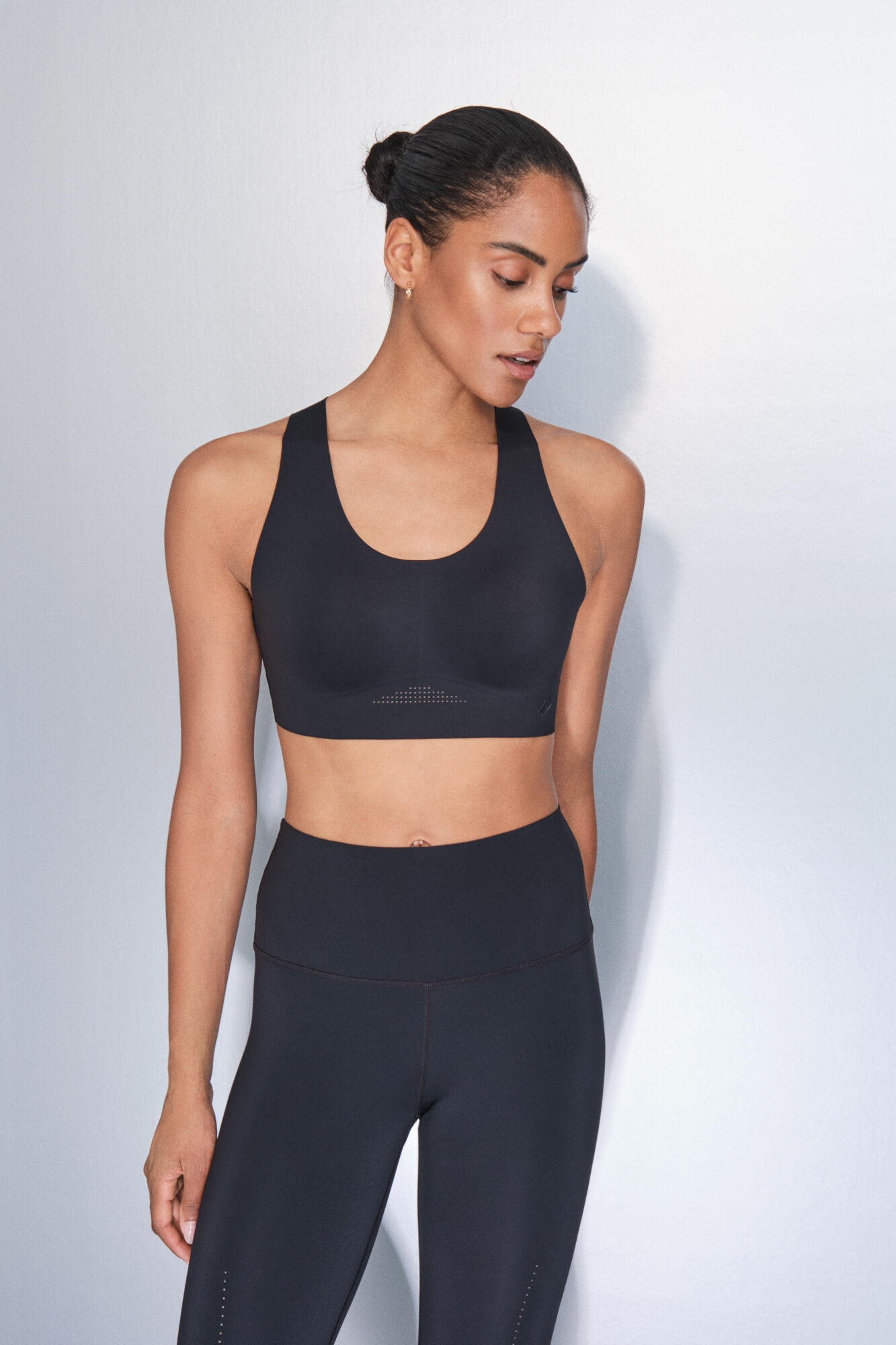 Dash and Stars Soutien desportivo preto COMPRESSIVE