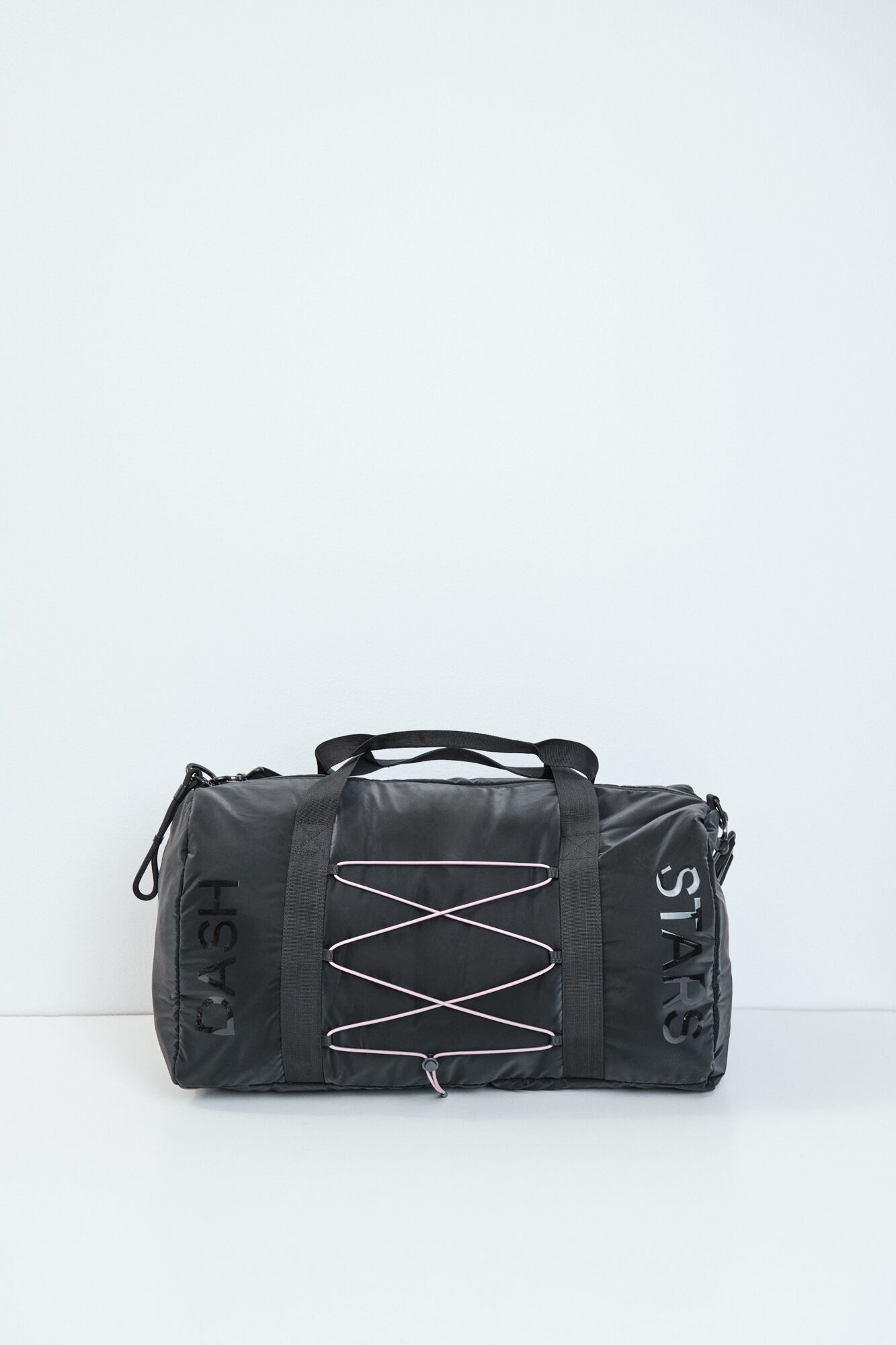 Dash and Stars Mala desportiva "duffle" preta