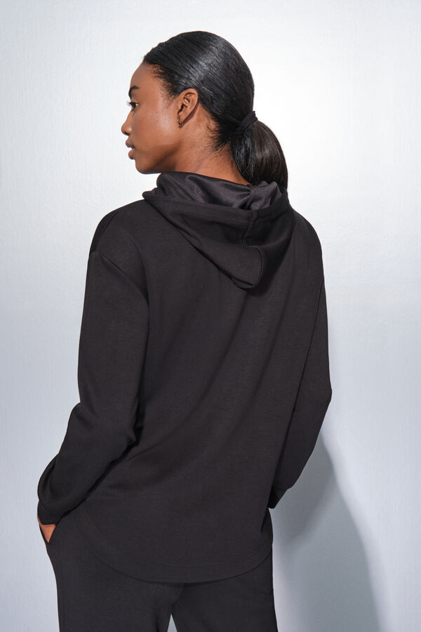 Dash and Stars Casaco preta com fecho-éclair  preto