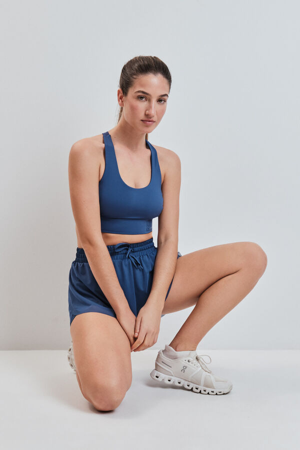 Dash and Stars Cal&ccedil;&otilde;es ultraleves em tecido mesh azul azul