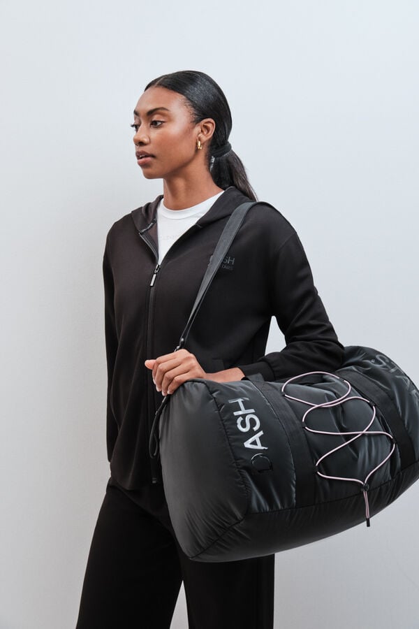 Dash and Stars Sweatshirt com capuz soft touch preto preto