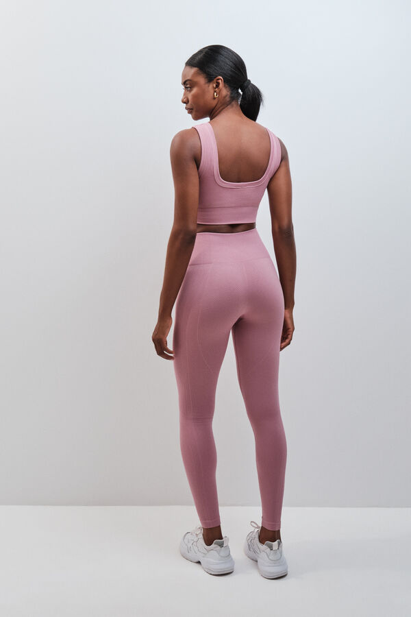 Dash and Stars Leggings compridos SEAMLESS COMFORT rosa rosa