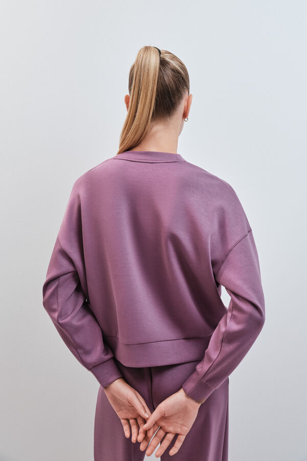 Dash and Stars Sweatshirt college em modal gren&aacute; rosa