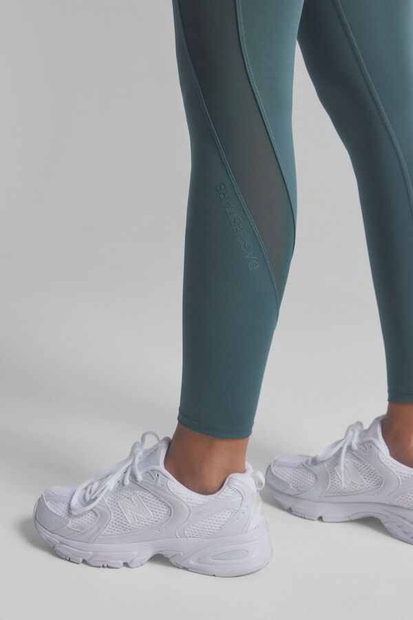 Dash and Stars Green ankle 4D STRETCH leggings green