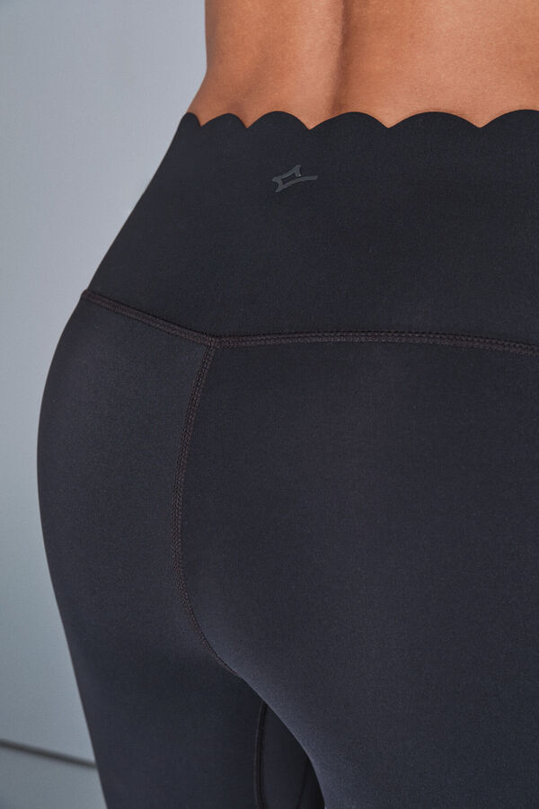 Dash and Stars Leggings pretas COMPRESSIVAS de pirata preto