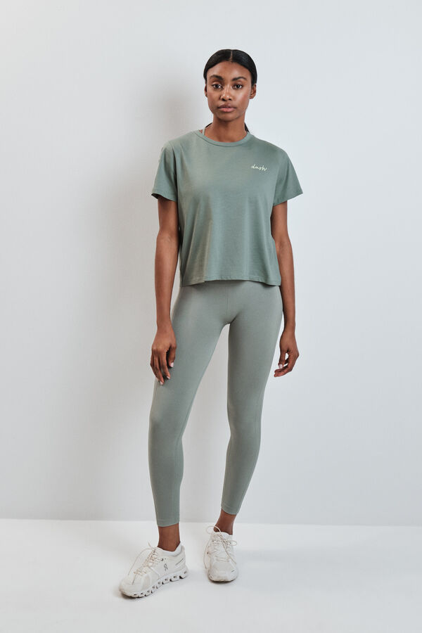 Dash and Stars T-shirt manga curta extrassuave verde verde