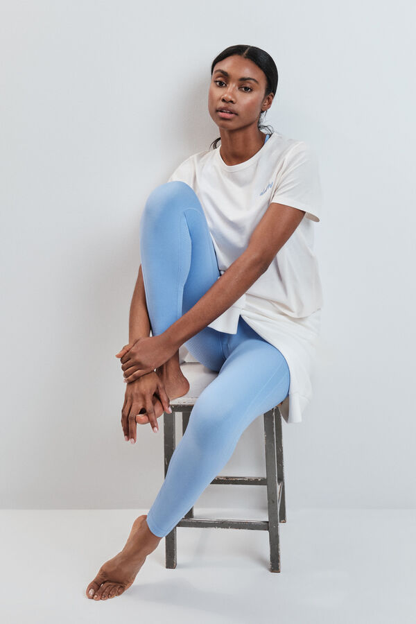 Dash and Stars T-shirt de manga curta extrassuave branca branco