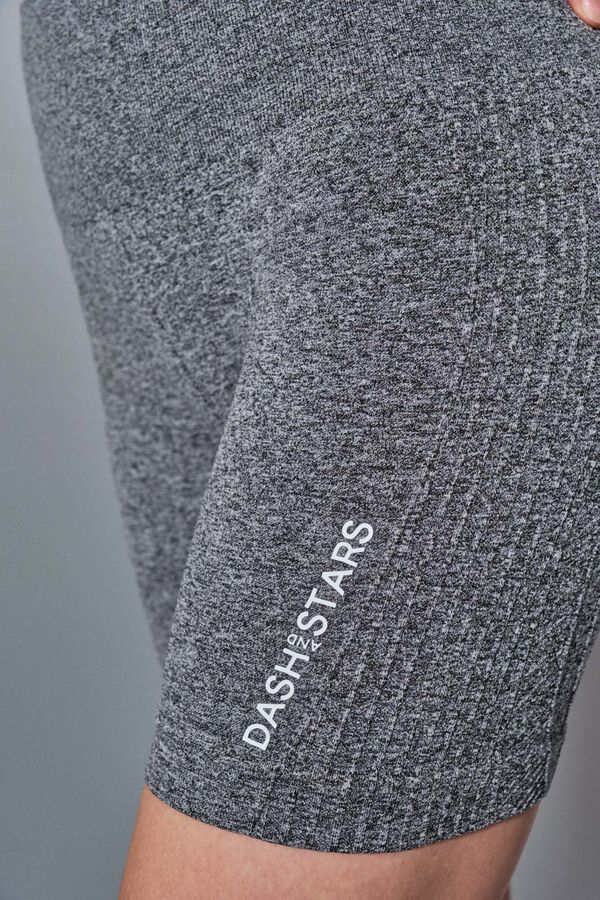 Dash and Stars Leggings de ciclismo cinza SEAMLESS COMFORT cinzento