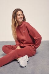 Dash and Stars Sweatshirt peluda em piqué Sweatshirt impressão