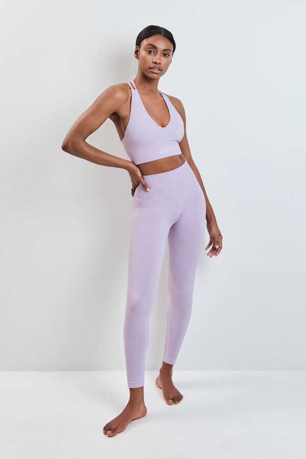 Dash and Stars Legging comprida SEAMLESS COMFORT lil&aacute;s rosa