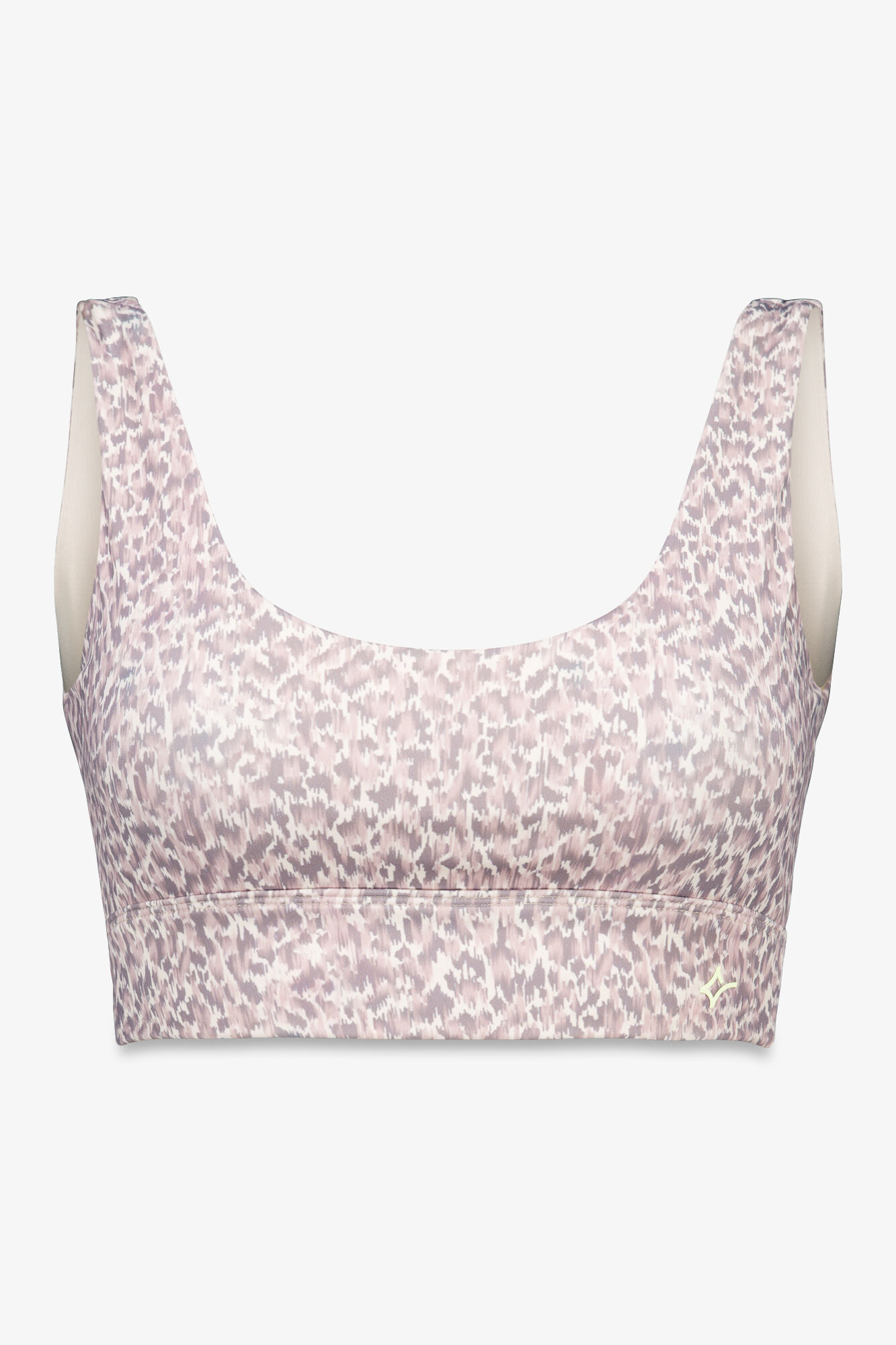 Dash and Stars Soutien desportivo com estampa animal 4D STRETCH na cor branca