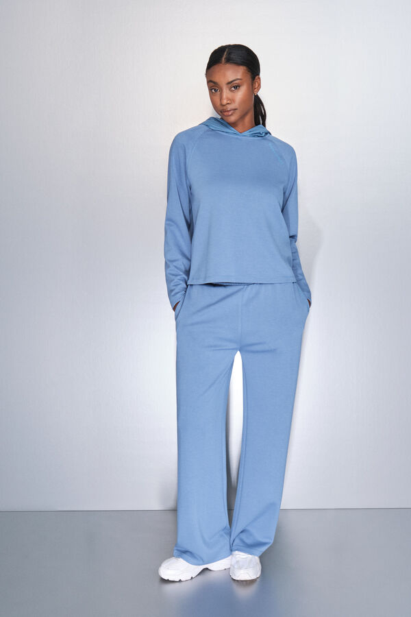 Dash and Stars Sweatshirt azul com toque suave azul