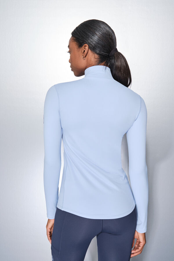 Dash and Stars T-shirt azul bebê de manga comprida azul