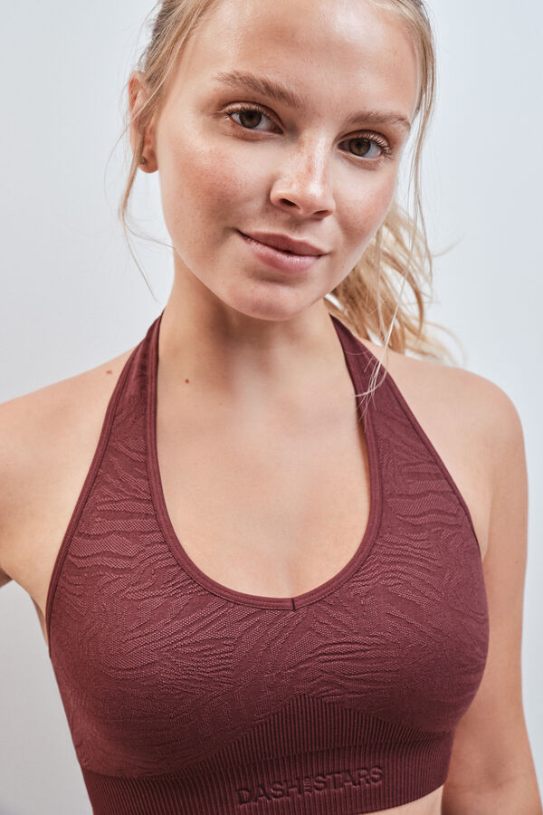 Dash and Stars Soutien desportivo SEAMLESS COMFORT gren&aacute; impress&atilde;o