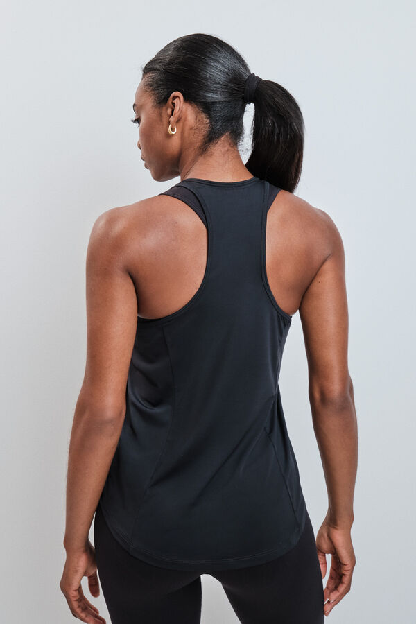 Dash and Stars T-shirt t&eacute;cnica halter preto preto
