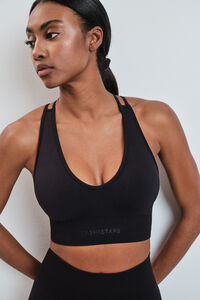 Dash and Stars Soutien desportivo SEAMLESS COMFORT preto