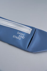 Dash and Stars Bolsa de cintura azul metálico