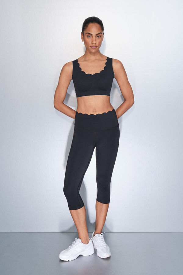 Dash and Stars Leggings pretas COMPRESSIVAS de pirata preto