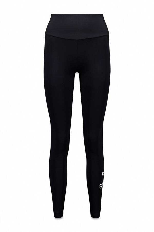 Dash and Stars Leggings pretas longas preto
