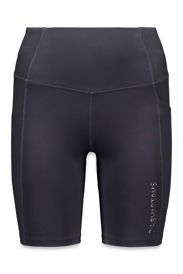 Dash and Stars Leggings de ciclismo pretas 4D STRETCH preto