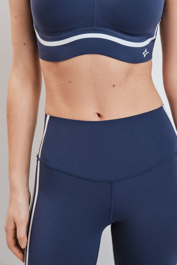 Dash and Stars Legging COMPRESSIVE comprida azul azul