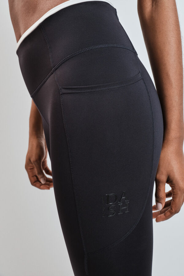 Dash and Stars Legging pirata 4D STRETCH preto preto