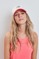 Dash and Stars Bon&eacute; t&eacute;cnico com logo branco branco