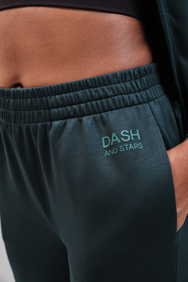 Dash and Stars Cal&ccedil;a comprida soft touch verde verde