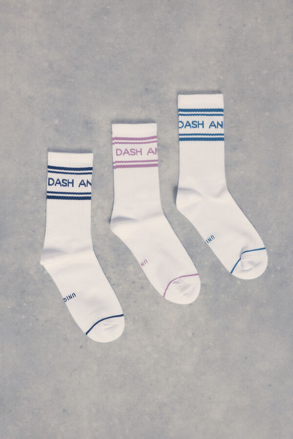 Dash and Stars Pack 3 calcetines t&eacute;cnicos estampado