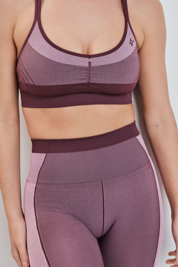 Dash and Stars Legging SEAMLESS COMFORT crop rosa rosa