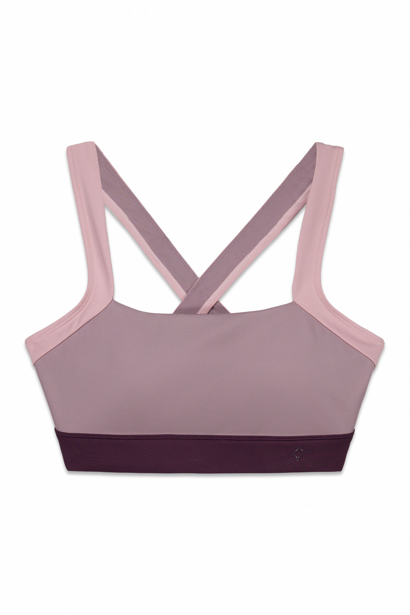 Dash and Stars Soutien desportivo 4D Stretch color block rosa