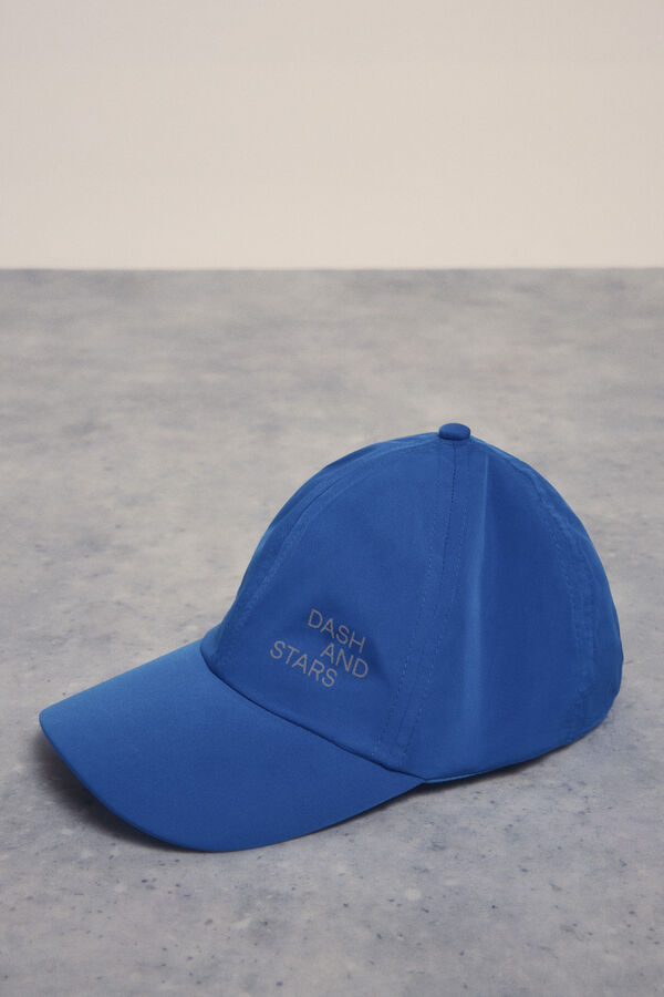 Dash and Stars Blue gel logo cap blue