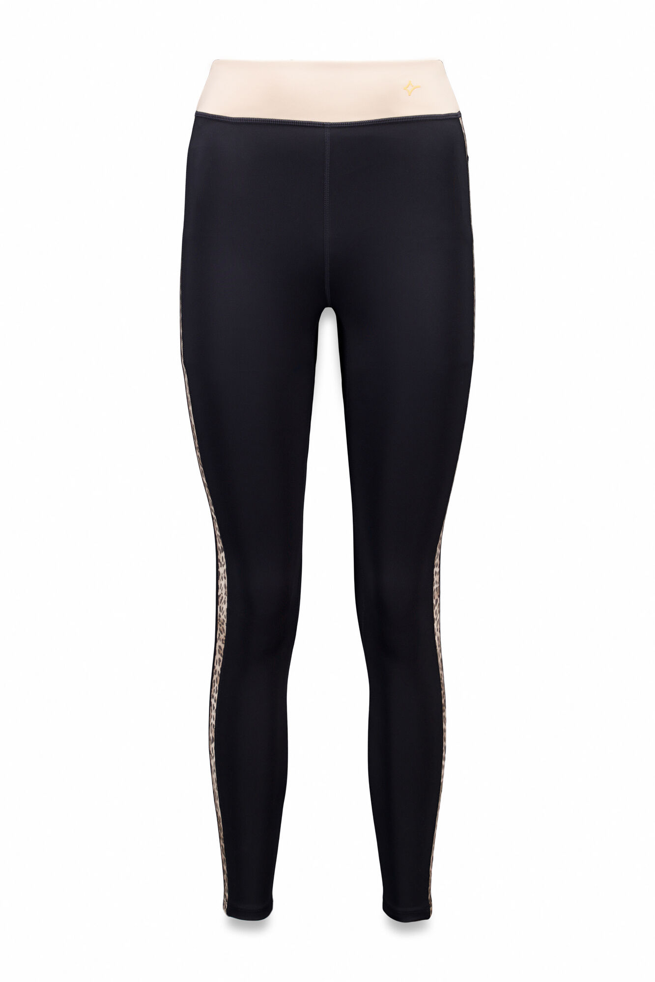 Dash and Stars Legging preta com estampa animal 4D STRETCH