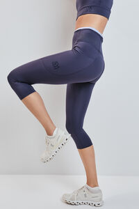Dash and Stars Legging capri 4D STRETCH cinza