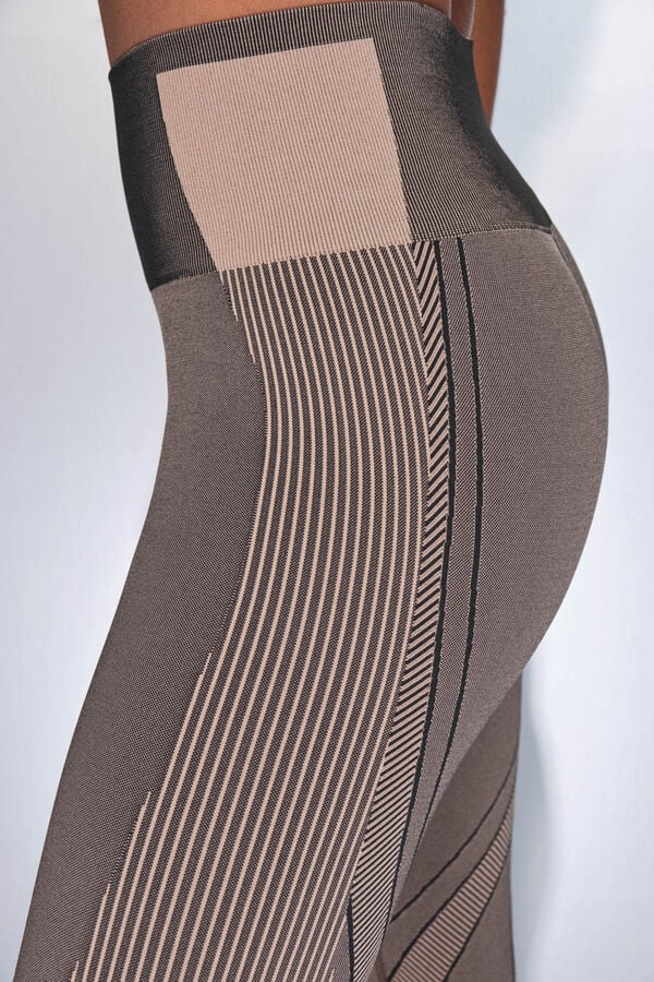 Dash and Stars Leggings largos SEAMLESS COMFORT marrón marrón
