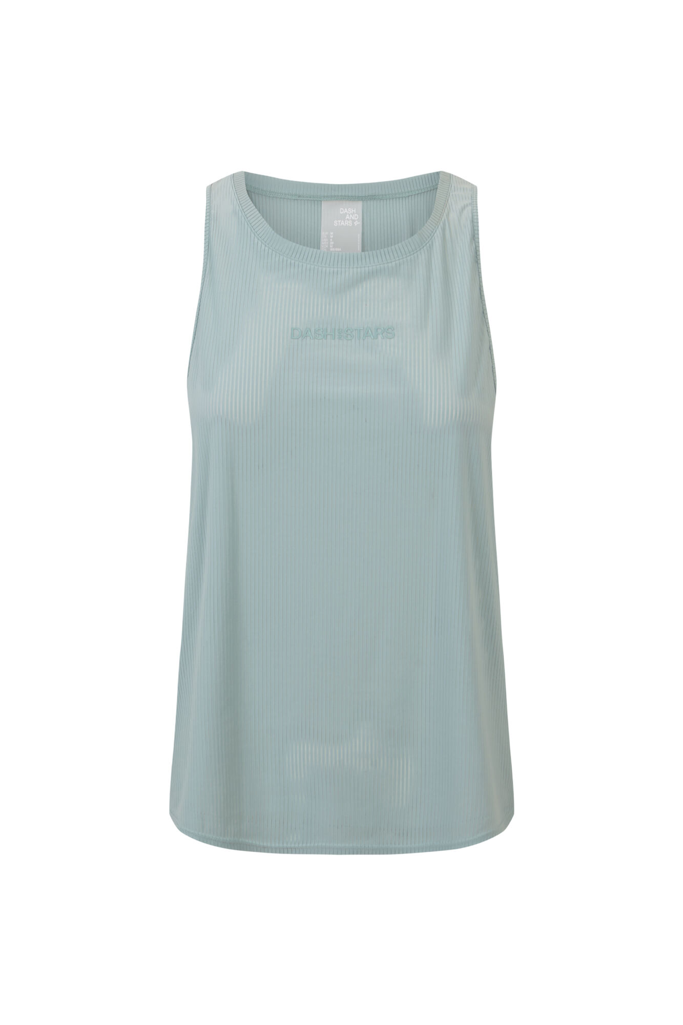 Dash and Stars T-shirt halter semitransparente verde