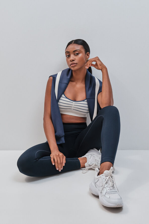 Dash and Stars Soutien desportivo SEAMLESS COMFORT azul beige