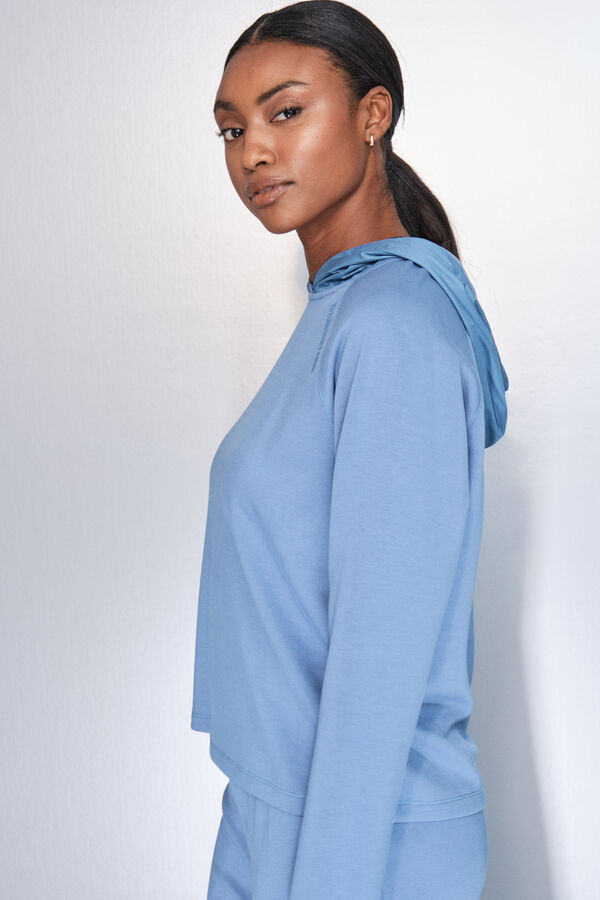 Dash and Stars Sweatshirt azul com toque suave azul