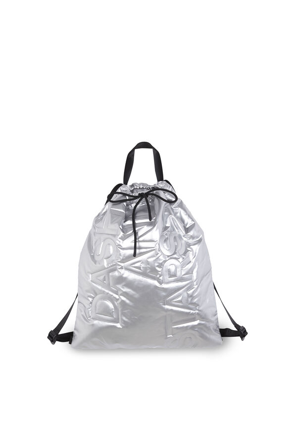 Dash and Stars Mochila metalizada acolchoada cinzento