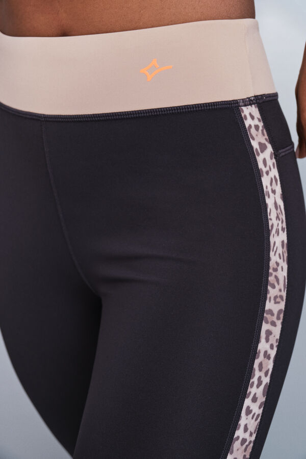 Dash and Stars Legging preta com estampa animal 4D STRETCH preto