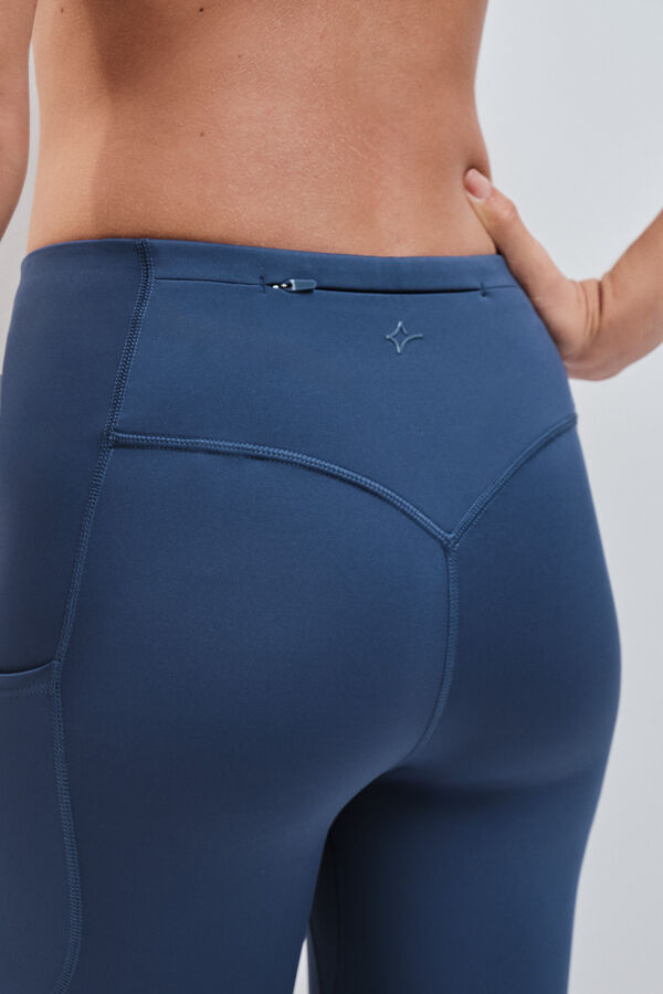 Dash and Stars Legging capri 4D STRETCH azul azul