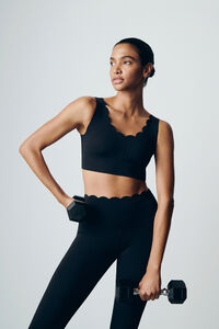 Dash and Stars Soutien desportivo preto COMPRESSIVE