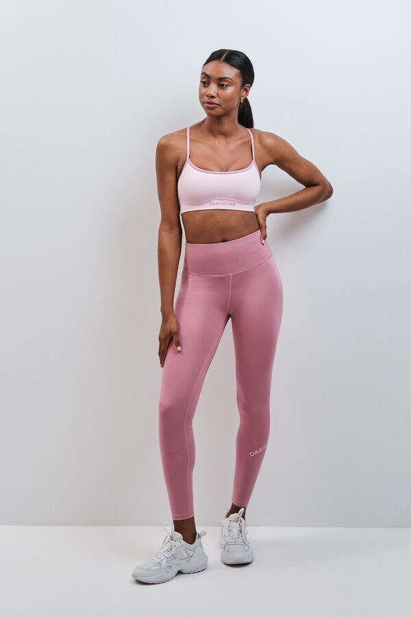 Dash and Stars Soutien desportivo 4D Stretch rosa rosa