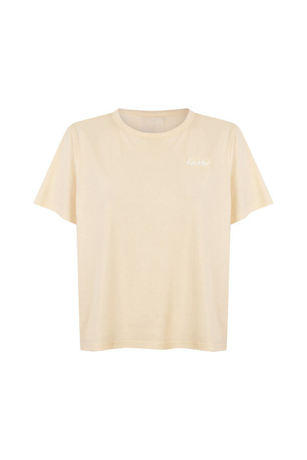 Dash and Stars T-shirt de manga curta extrassuave amarela amarelo