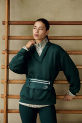 Dash and Stars Bolsa de cintura t&eacute;cnica verde verde