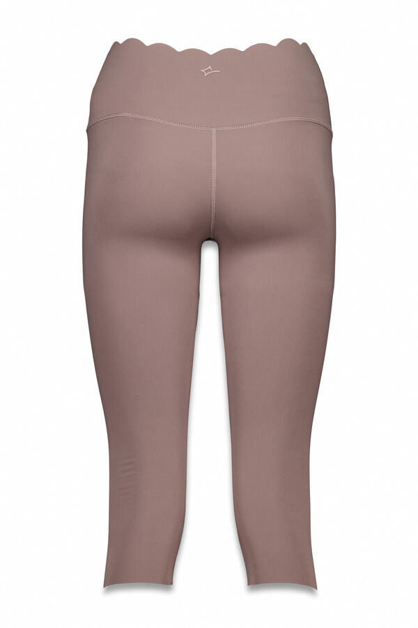 Dash and Stars Leggings compressivas pirata marrom cru