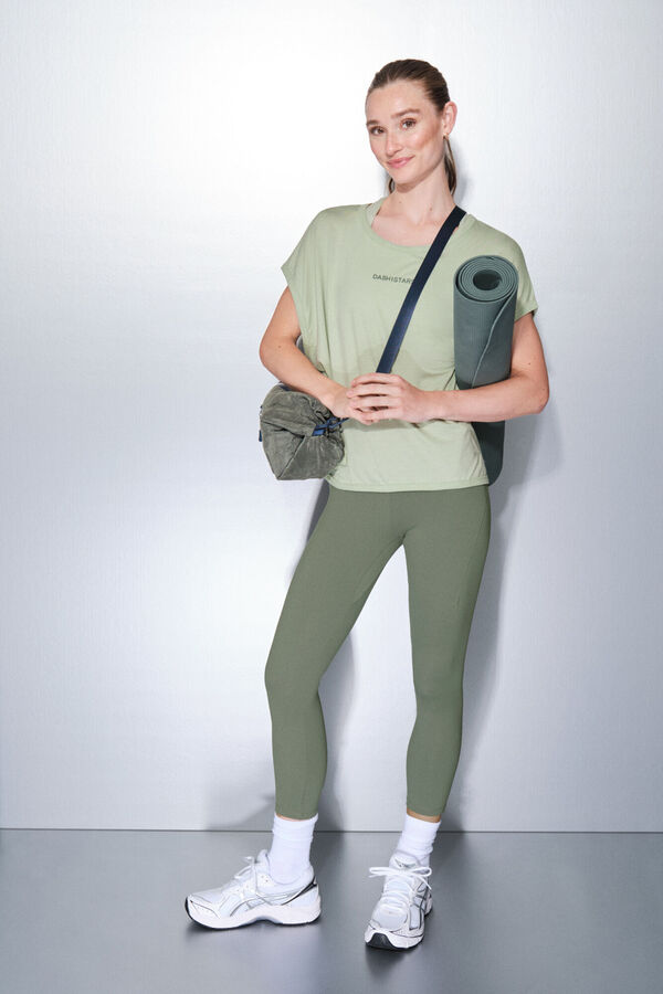Dash and Stars Legging verde cropped SOFT MOVE verde