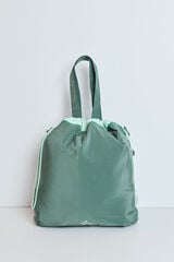 Dash and Stars Mala tote bag acolchoada em nylon verde