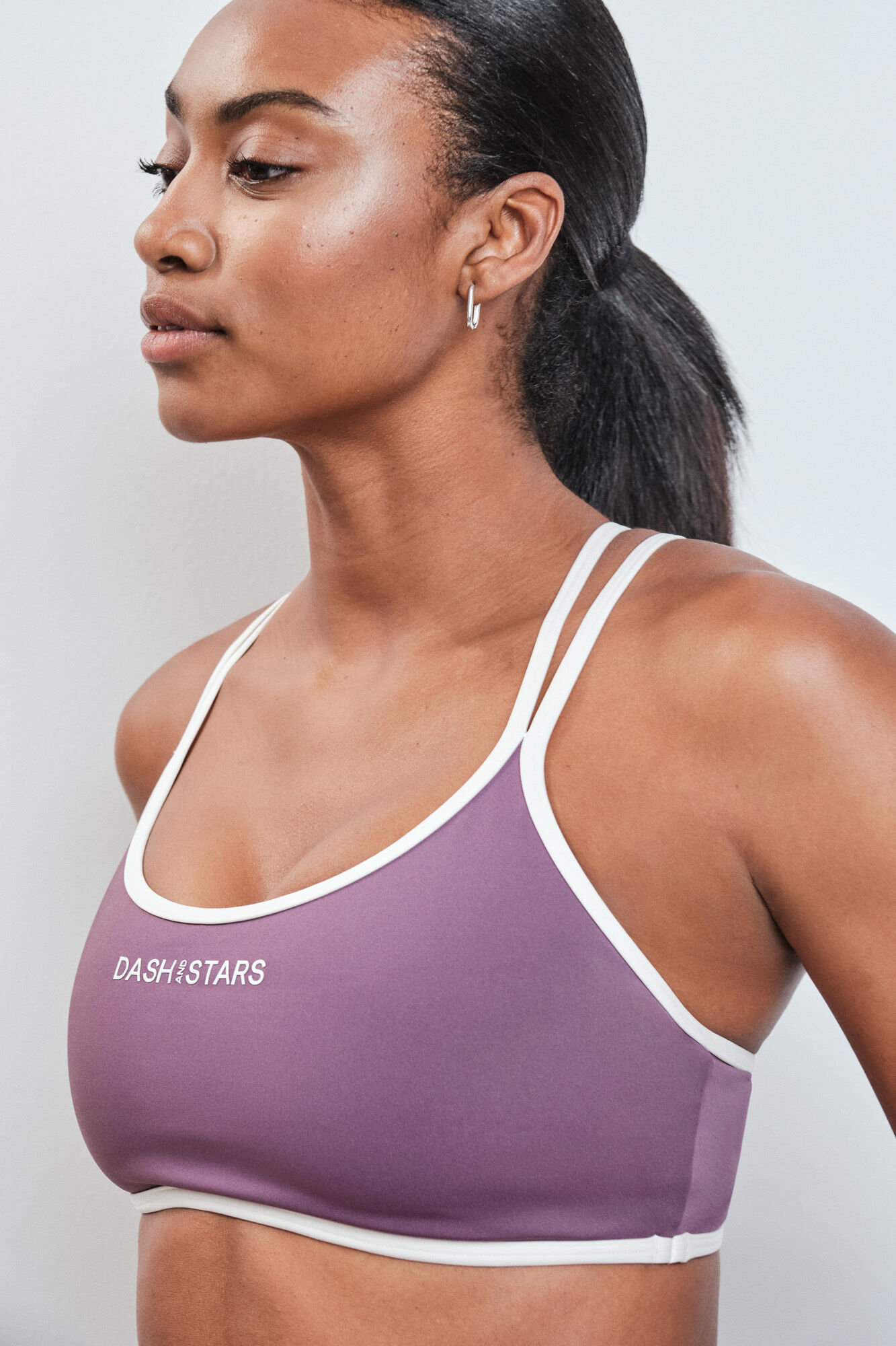 Dash and Stars Soutien desportivo 4D Stretch roxo