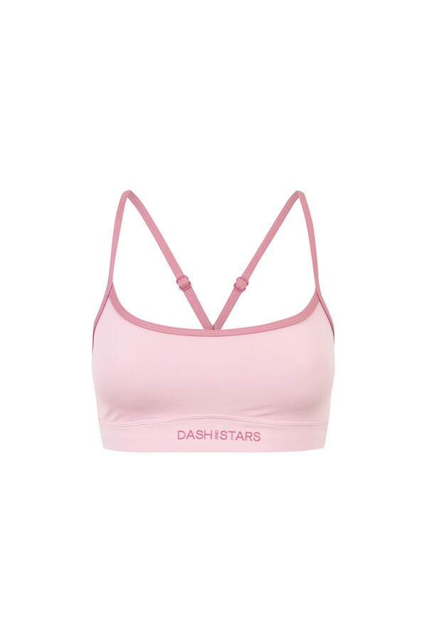Dash and Stars Soutien desportivo 4D Stretch rosa rosa